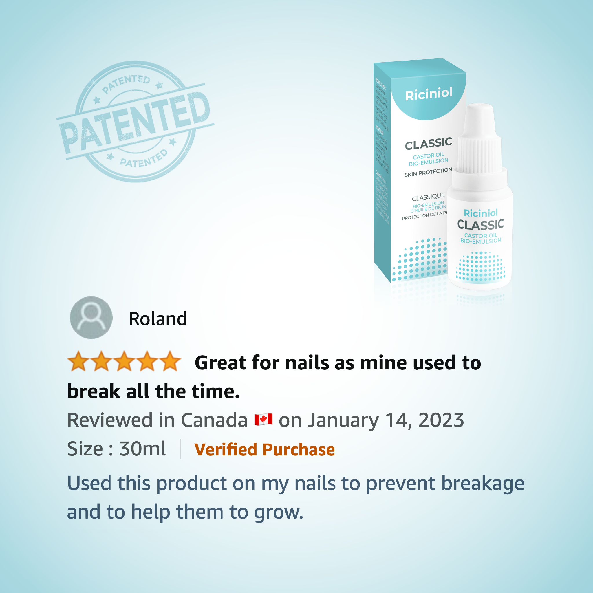 Riciniol Classic review great for nails